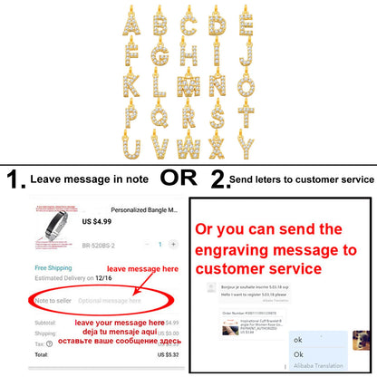 Personalized Initial Name Necklace Stainless Steel Women Alpahbet Letter Pendant ,Initial Collar Statement Charms Gift Badiee Stylez