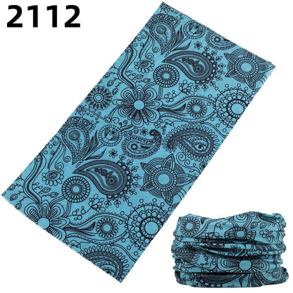2101Unisex Climbing Hiking Scarf Sport Headwear Bandanas Motorcycle Turban Hand Band Magic Scarves Outdoor Cycling Headband Mask 2112