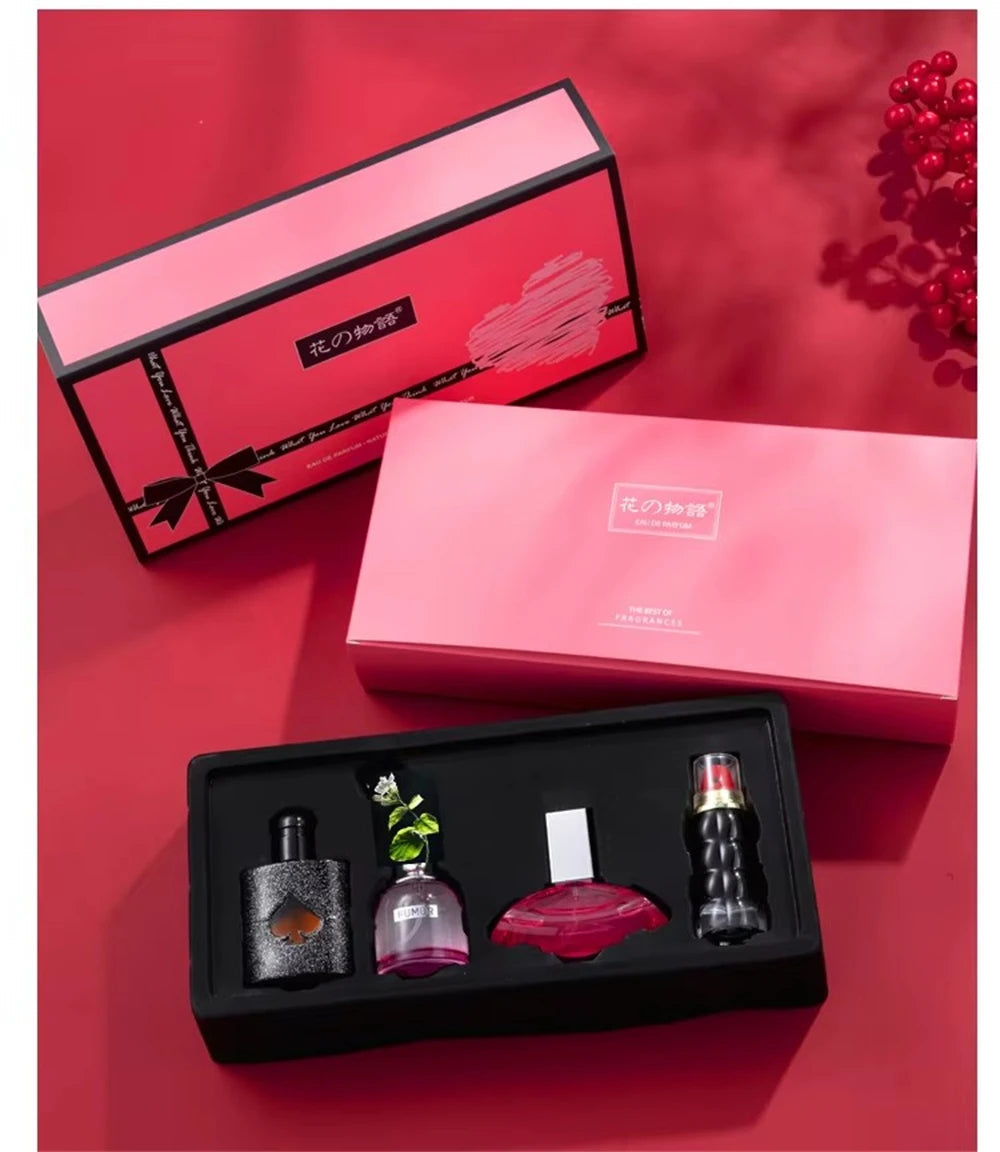 Private Brand Perfume Women Eau De Parfums Dames 105ml Perfumes De Mujer Originales Gift Box 4Pcs Set Natural Floral Scent Spray Badiee Stylez