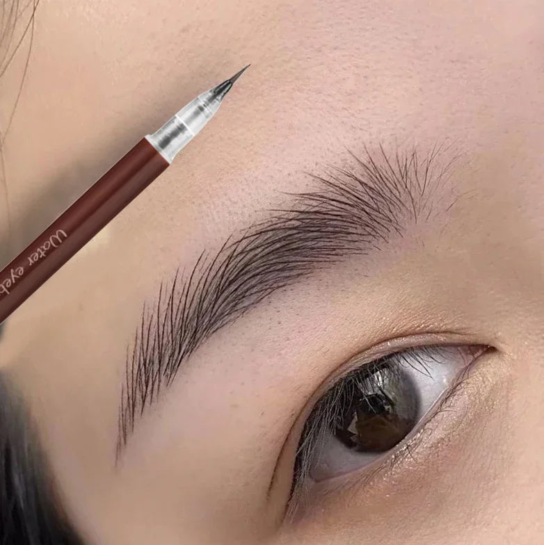 Ultra-fine Eyebrow Cosmetic Pencil Natural Brown Make Up Lying Silkworm Eyeliner Waterproof Long Lasting Liquid Eye Brow Pencil