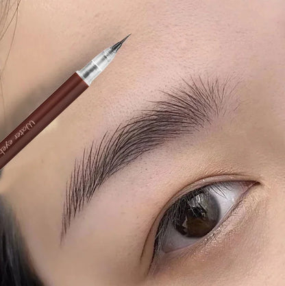Ultra-fine Eyebrow Cosmetic Pencil Natural Brown Make Up Lying Silkworm Eyeliner Waterproof Long Lasting Liquid Eye Brow Pencil