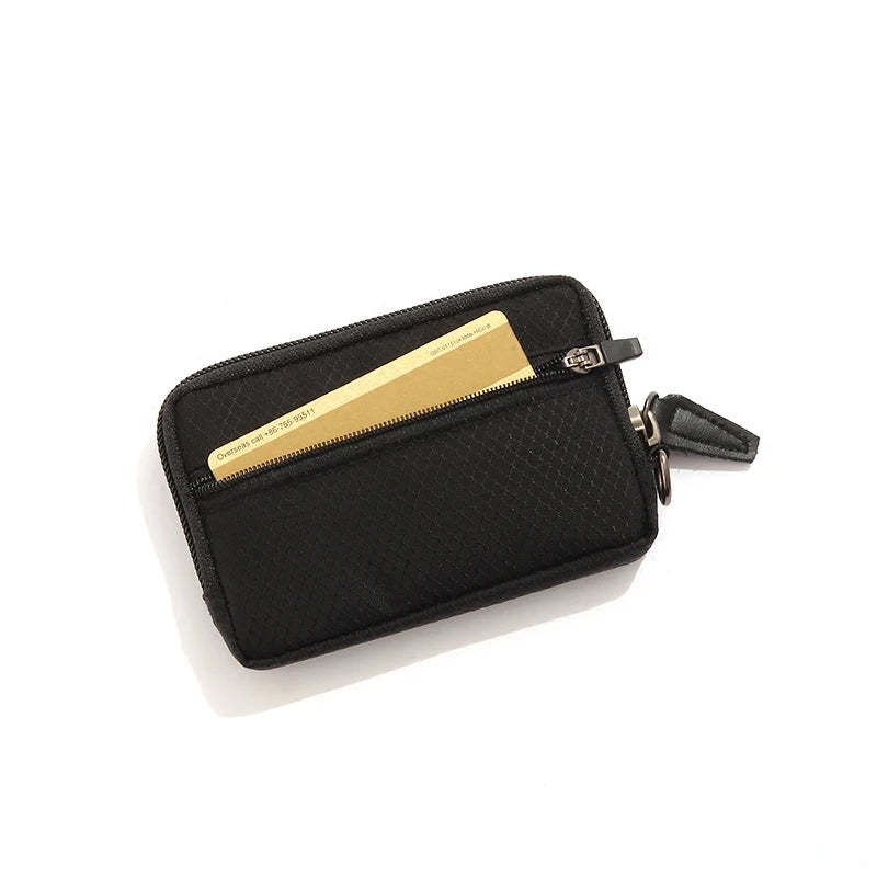 Japanese Style Casual Coin Pouch Nylon Cloth Mini Purse Waterproof Men Coin Purse Small Cute Wallet Cute Purse Clutch Bag