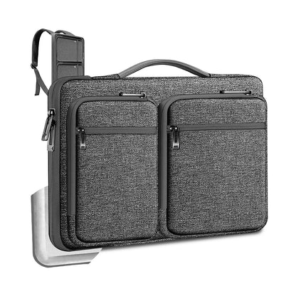 Slim Laptop Case 15-16 Inch Spill-Resistant Handbag Briefcase for Most Popular 15.6 Inch Notebooks - Sleeve Protection Gray