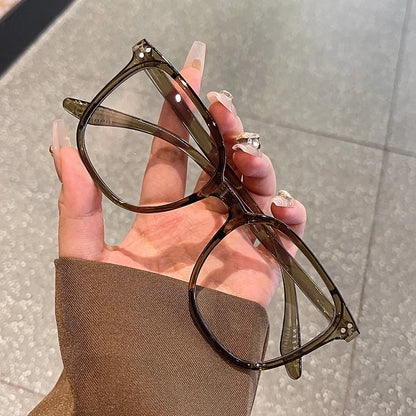 1Pc/3Pcs/4Pcs/6Pcs European and American Classic Popular Square Frame Glasses Set Men's and Women's Fashion Glasses Badiee Stylez