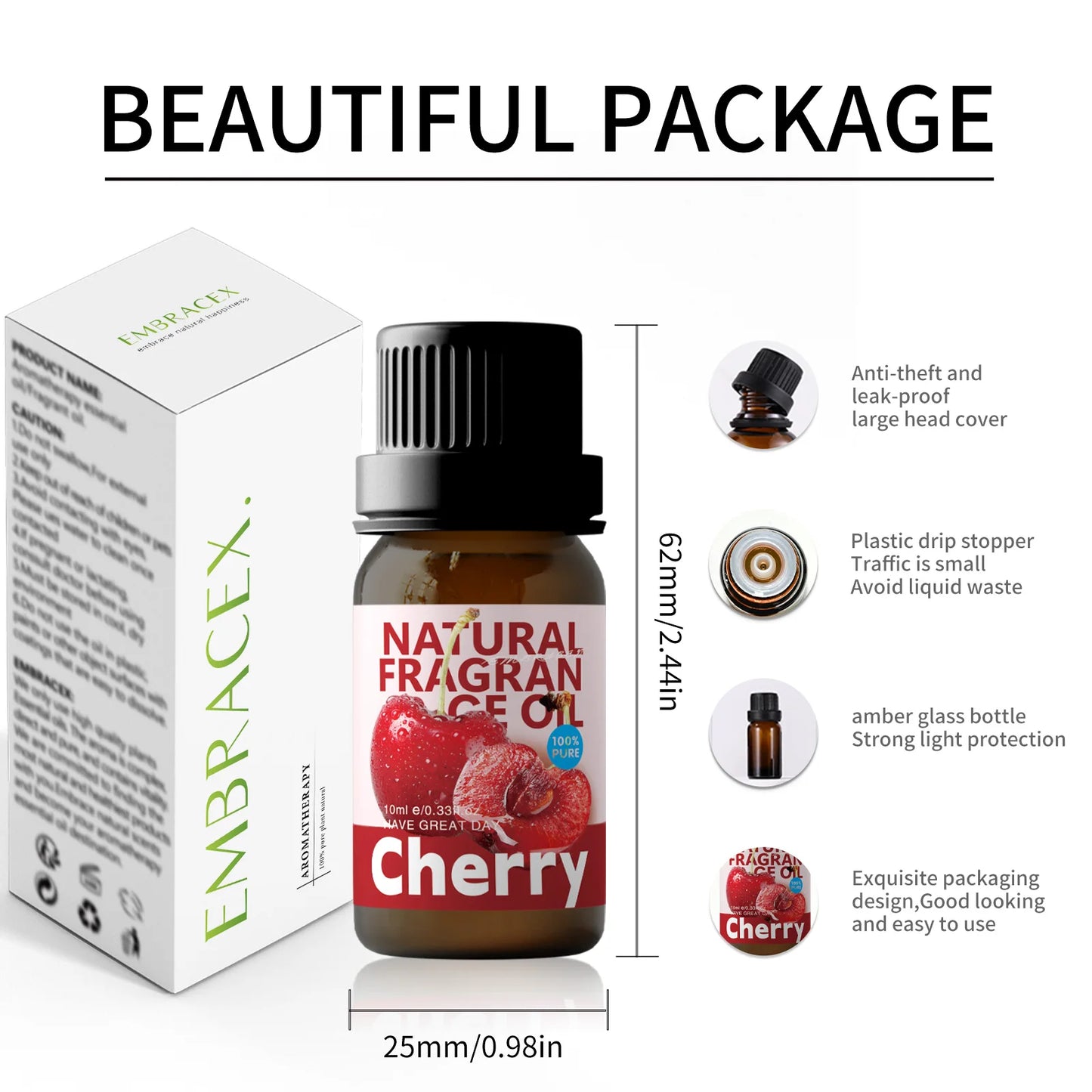 22Type Fruit Essential Oils Skincare Fragrance Oil for Diffuser Candles Making -Strawberry Lemon Mango Cherry Raspberry - Badiee Stylez