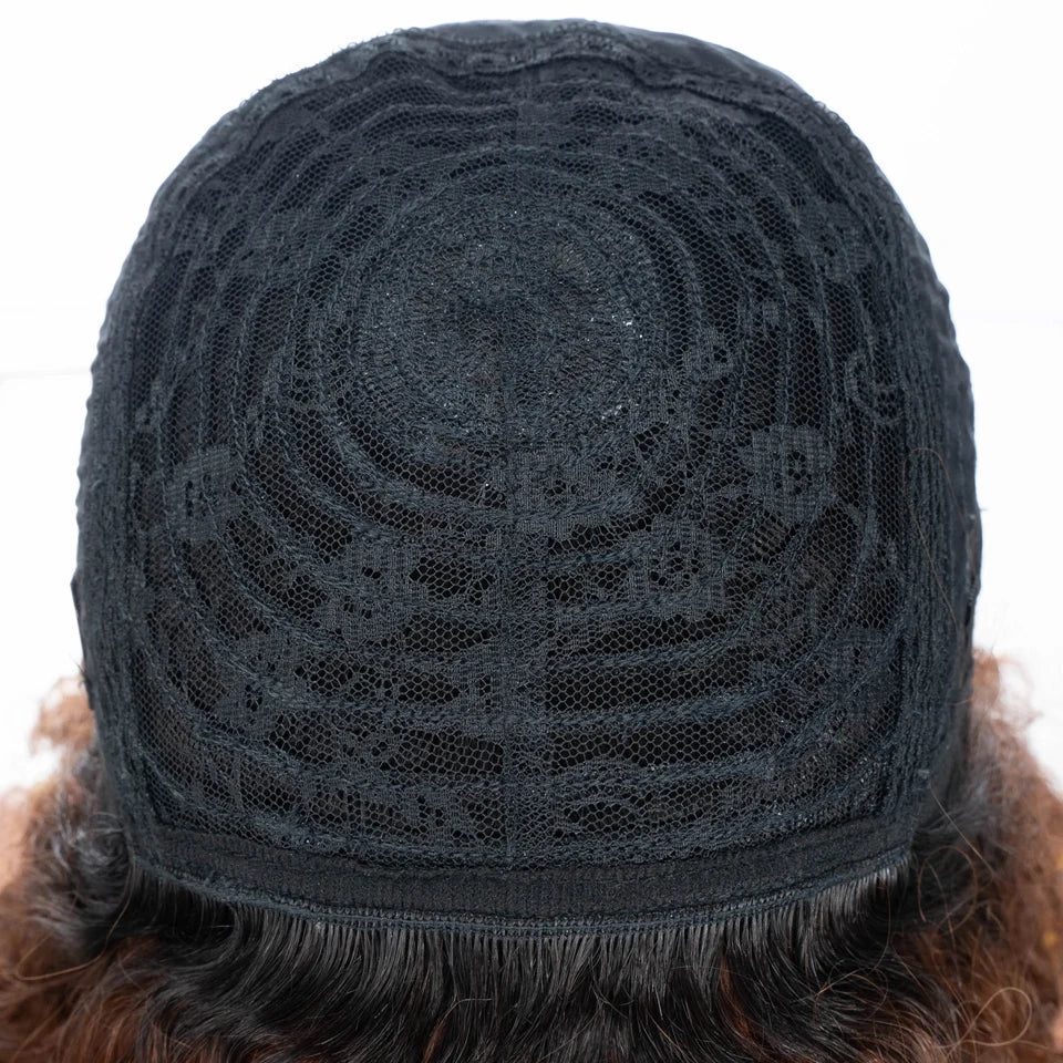 Lekker Colored Short Pixie Afro Kinky Curly Bob 100% Human Hair Wigs For Women Brazilian Remy Hair Ombre Brown Clearance Ginger Badiee Stylez