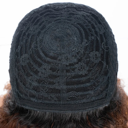 Lekker Colored Short Pixie Afro Kinky Curly Bob 100% Human Hair Wigs For Women Brazilian Remy Hair Ombre Brown Clearance Ginger Badiee Stylez