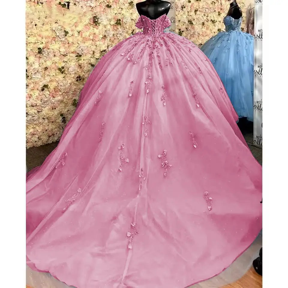 Shinny Party Dress 15 Quinceanera Dresses Ball Gown Luxury 15 Year Old Dress Formal Dress For 15 Years Party Customized Badiee Stylez