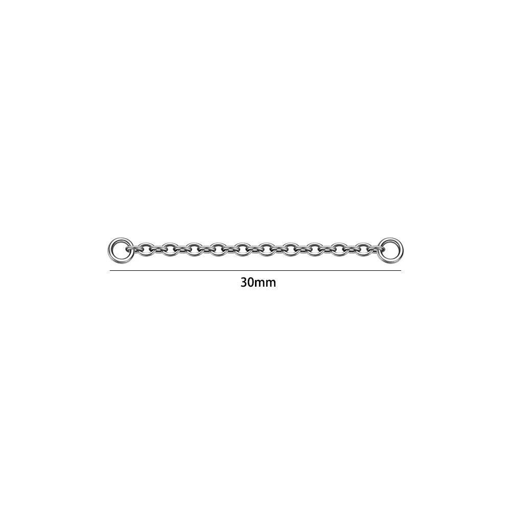 Dreamlee ASTM G23 Titanium Connector Chain For Nose Ring Hoop Clicker Cartilage Helix Body Piercing Jewelry Accessory H CHINA
