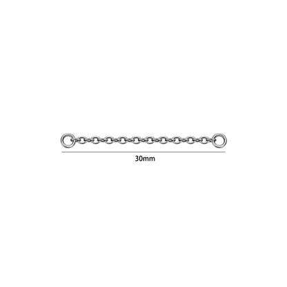 Dreamlee ASTM G23 Titanium Connector Chain For Nose Ring Hoop Clicker Cartilage Helix Body Piercing Jewelry Accessory H CHINA