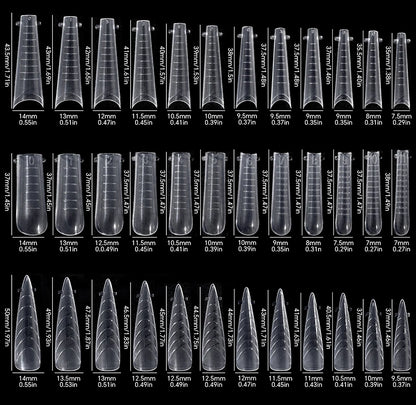 120Pcs Nail Forms For UV Gel Quick Building Extension Top Molds Dual Forms Acrylic Nail Art Tips Nails Accessories Tools