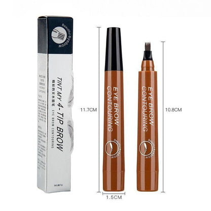 5 Colors Microblading Eyebrow Pen Waterproof Liquid Eyebrow Pencil Long Lasting Eyebrow Pen 4 oints eyebrow pen Cosmetics