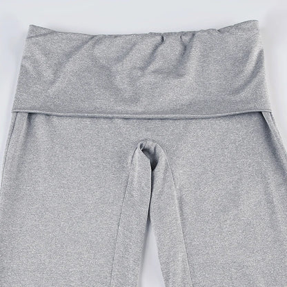 Cuteandpsycho Solid Chic Casual Straight Pants Basic Streetwear 2000s Y2K Trousers for Women Fashion Korean Harajuku Bottoms