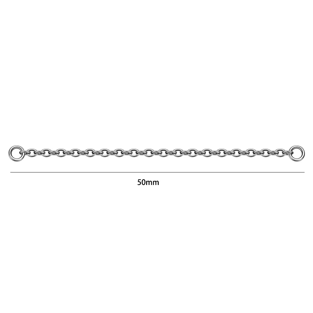 Dreamlee ASTM G23 Titanium Connector Chain For Nose Ring Hoop Clicker Cartilage Helix Body Piercing Jewelry Accessory L CHINA
