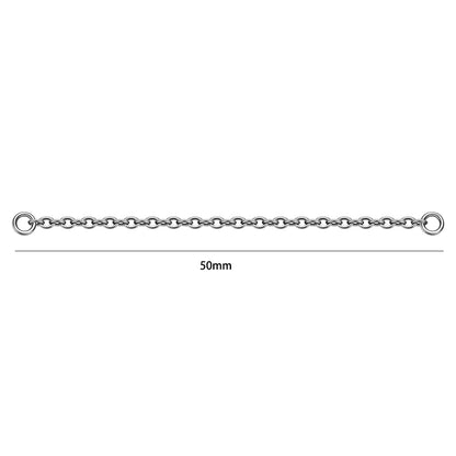 Dreamlee ASTM G23 Titanium Connector Chain For Nose Ring Hoop Clicker Cartilage Helix Body Piercing Jewelry Accessory L CHINA