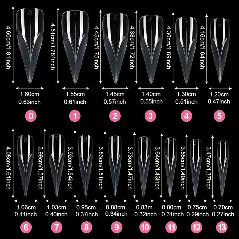 140Pcs 3D False Nails Press On Nails Extenison Tips Bendable Dual Form Full Cover DIY Nail Art Manicure Decoration Fake Nail Tip 140pcs