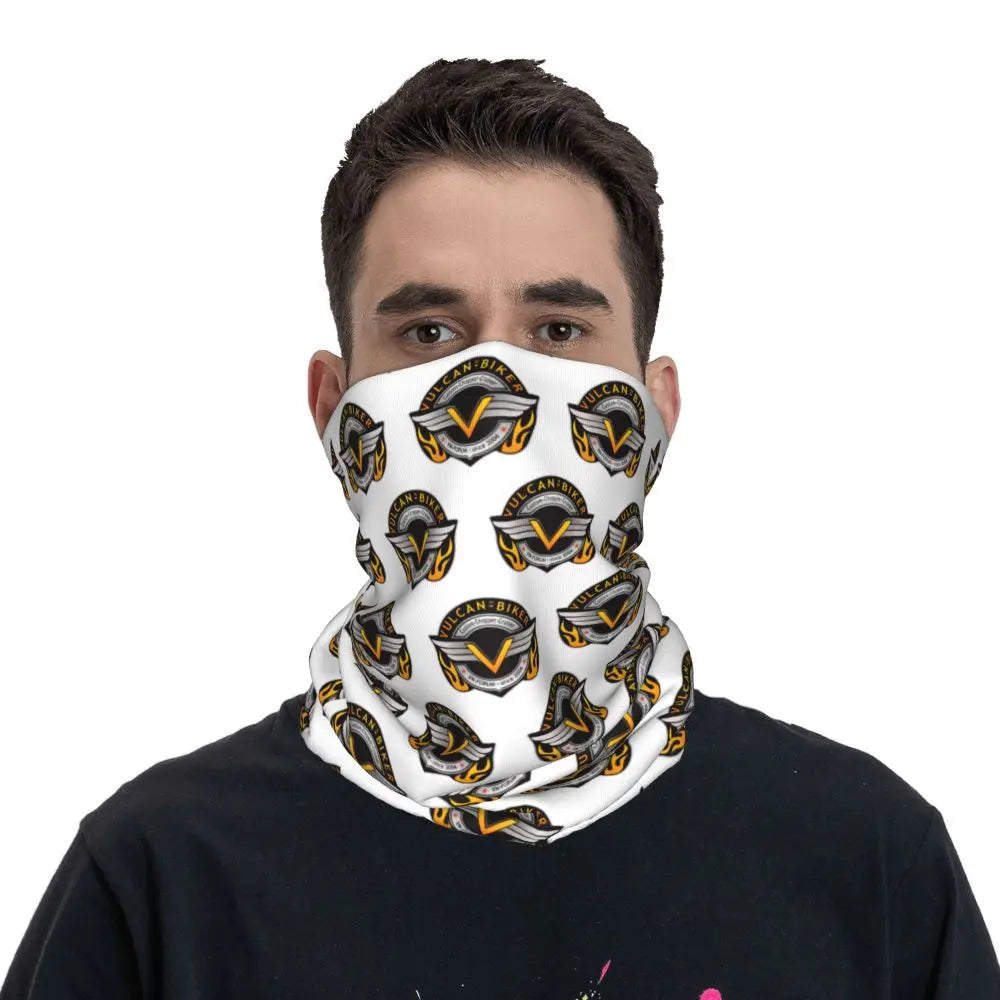 Vulcan Motorcycle Modren Bandana Neck Cover Printed Wrap Scarf Multi-use Headwear Outdoor Sports Unisex Adult Washable