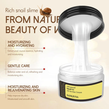 Snail 92 cream, moisturizing, anti-drying and peeling, moisturizing skin moisturizing cream Korean skin care products