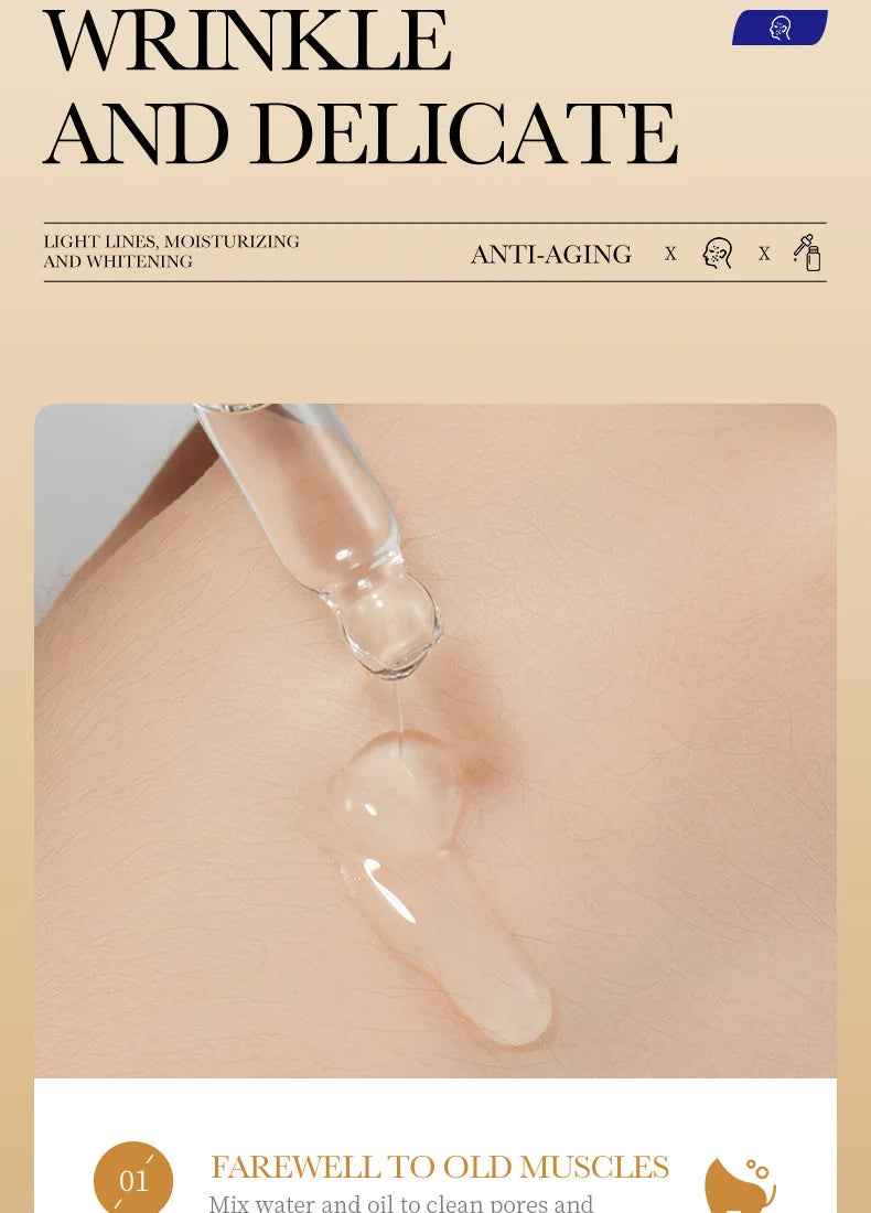 Original Anti-aging Serum Anti-wrinkle Whitening brightening Promote collagen Reduce fine line Facial skin care Essence oil