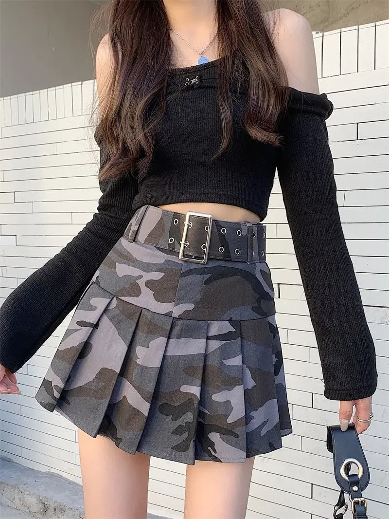 Short Mini High Waist Gyaru Skirts for Women Pleated Pleat Quality Modest Premium Aesthetic Stylish Y2k Vintage V Woman Skirt