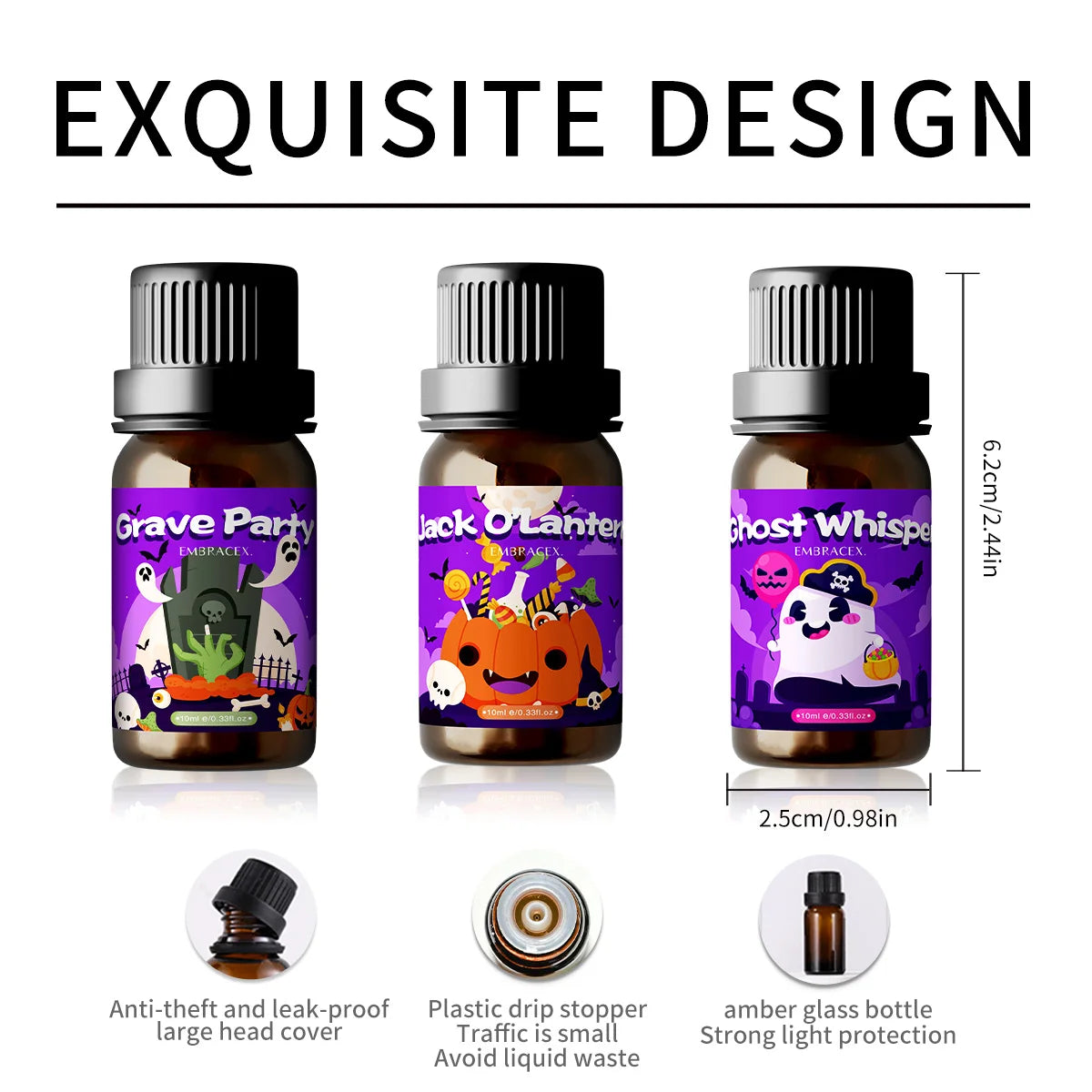 10ml Jack O'Lantern Essential Oil Halloween Gifts Pumpkin Fragrance Oil Halloween perfume Halloween candles Halloween decoration