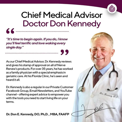 Nerve Renew Advanced Nerve Support - with R-Alpha Lipoic Acid & Vitamin B Complex - Antioxidant