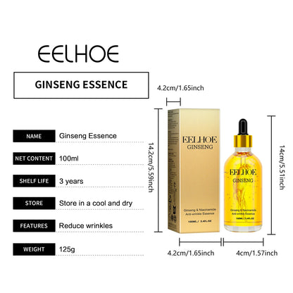 EELHOE Ginseng Essence for Skin Tightening Rejuvenate the Face Moisturing Nourishing Nicotinamide Hyaluronic Acid Facial Serum