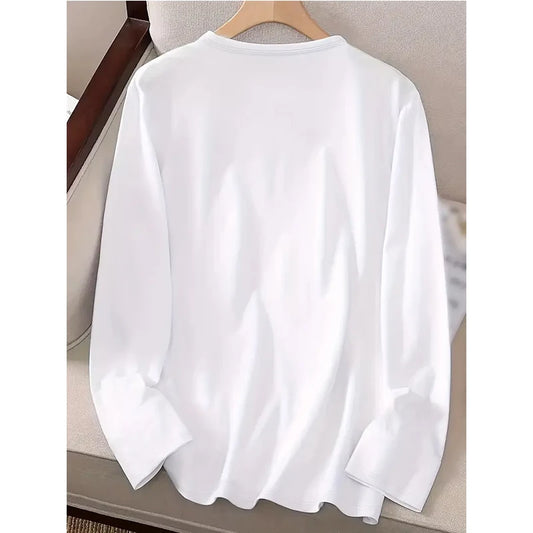 GOD'S FAVORITE Graphic Long Sleeve Tee Shirt Women's Simple Printed Crew Neck T-shirt Slim Fit Tshirt Woman Gothic Y2k Clothes