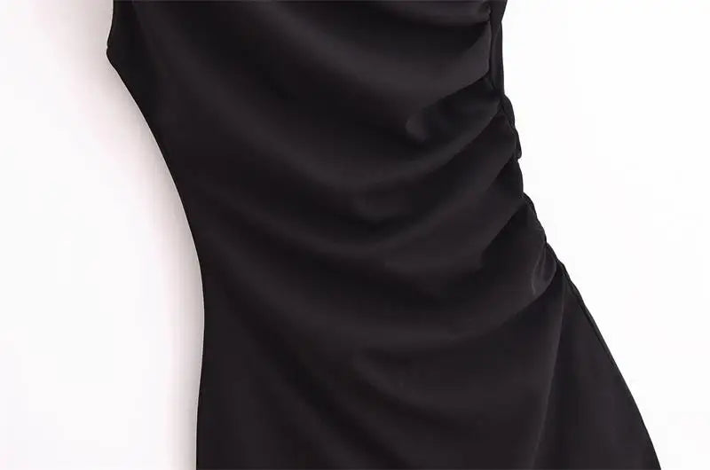 New Elegant Dresses Women's Summer 2025 New Fashion Tight Ruched Mini Party Women's Dress Street Youth Holiday Dress