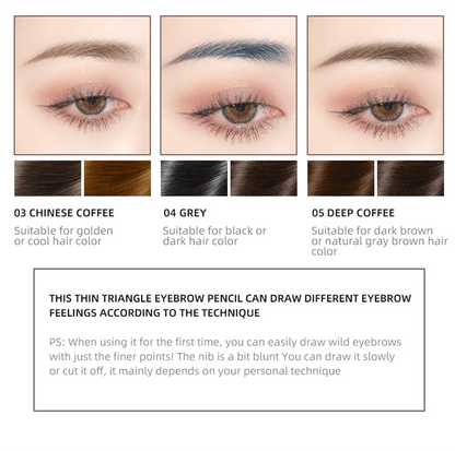 Makeup for Women Waterproof Eyebrow Enhancer Pen with Double Head Pencil and Brush Long Lasting Eye Brow Cosmetics Easy to Wear