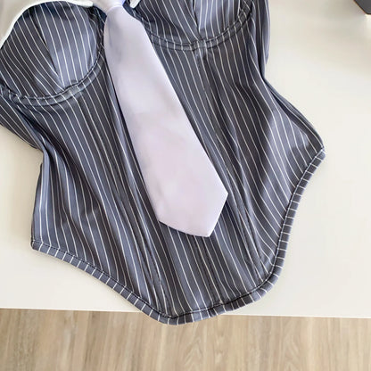 SINGREINY Summer Corset Stripe Tank Top Women Tie Strapless Chic Backless Hotsweet Camis 2025 Streetwear Club Sexy Mini Top