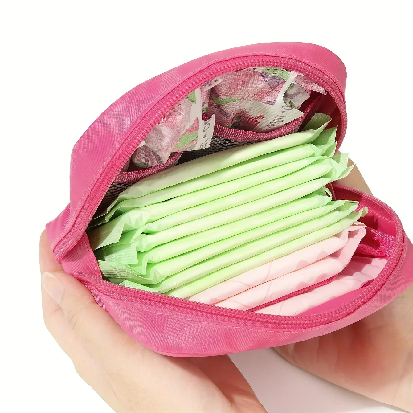 1pc Water-Resistant Feminine Product Pouch - Portable Period Kit Bag with Discreet Sanitary Napkin Storage, Menstrual Cup Pouch Badiee Stylez