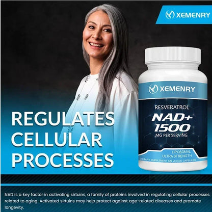 NAD + Resveratrol - Anti aging, Boost Energy, Cell Repair and Skin Health