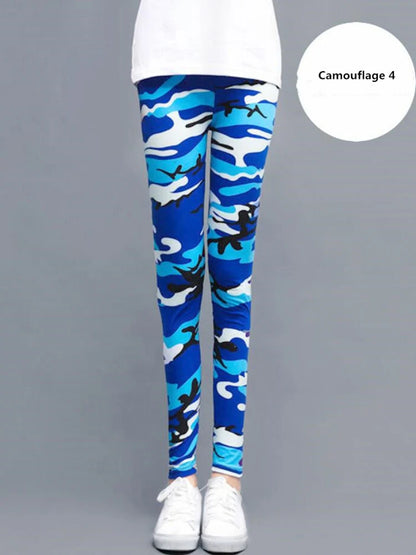Women Fashion Camouflage Leggings Sexy Print Femme Push Up Pants Casual Camo Sport Workout Fitness Legging K208 Camouflage 4