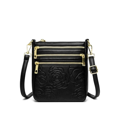 Three Zippers Design Crossbody Bags for Women Soft Leather Handbags High Quality Shoulder Bag Bolsa Women Messenger Bags Sac