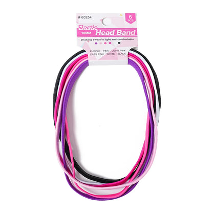 6/8PCS Unisex Sports Elastic Thin Headband Non-Slip Women Men Yoga Hair Bands Sweatband Football Running Biking Sports Hairband 60254