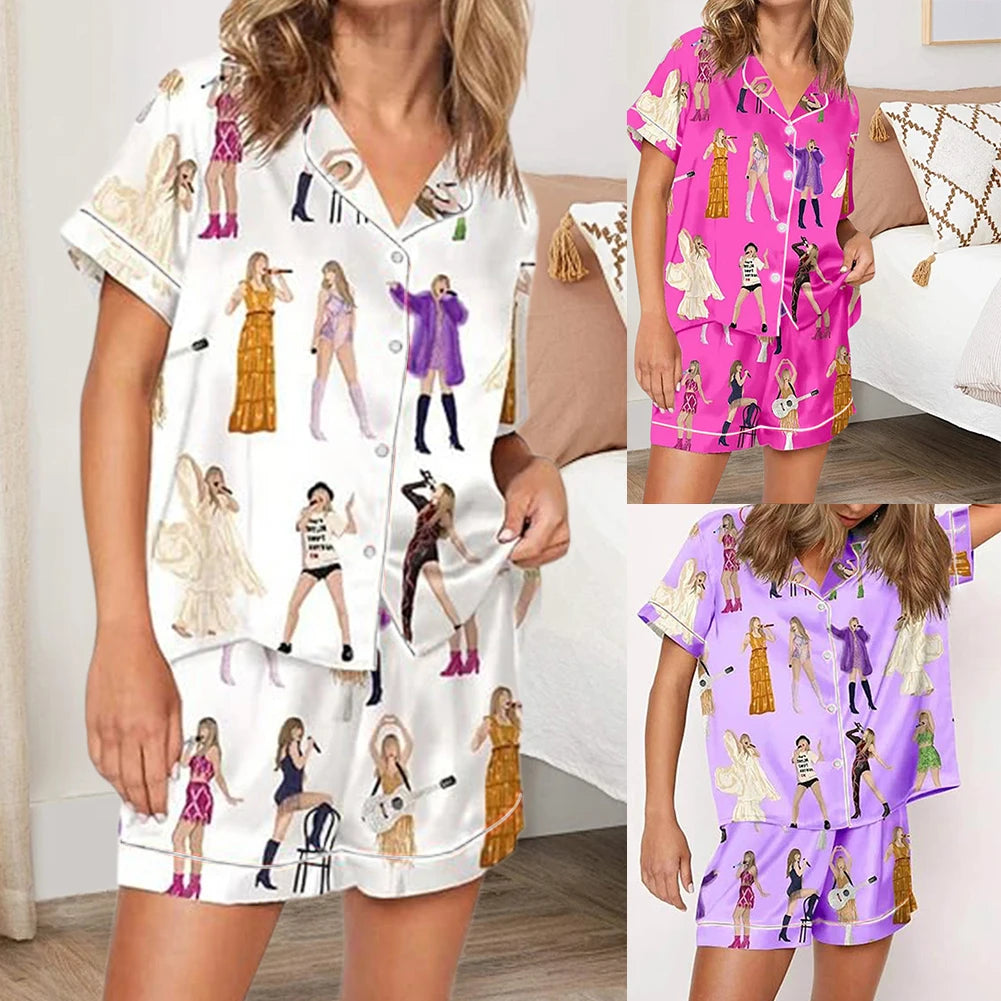 2025 Taylor Pajamas Set Shirt And Pant Matching Sleepwear Women's Pajamas Trouser Sets Comfortable Homewear Gifts for Fans