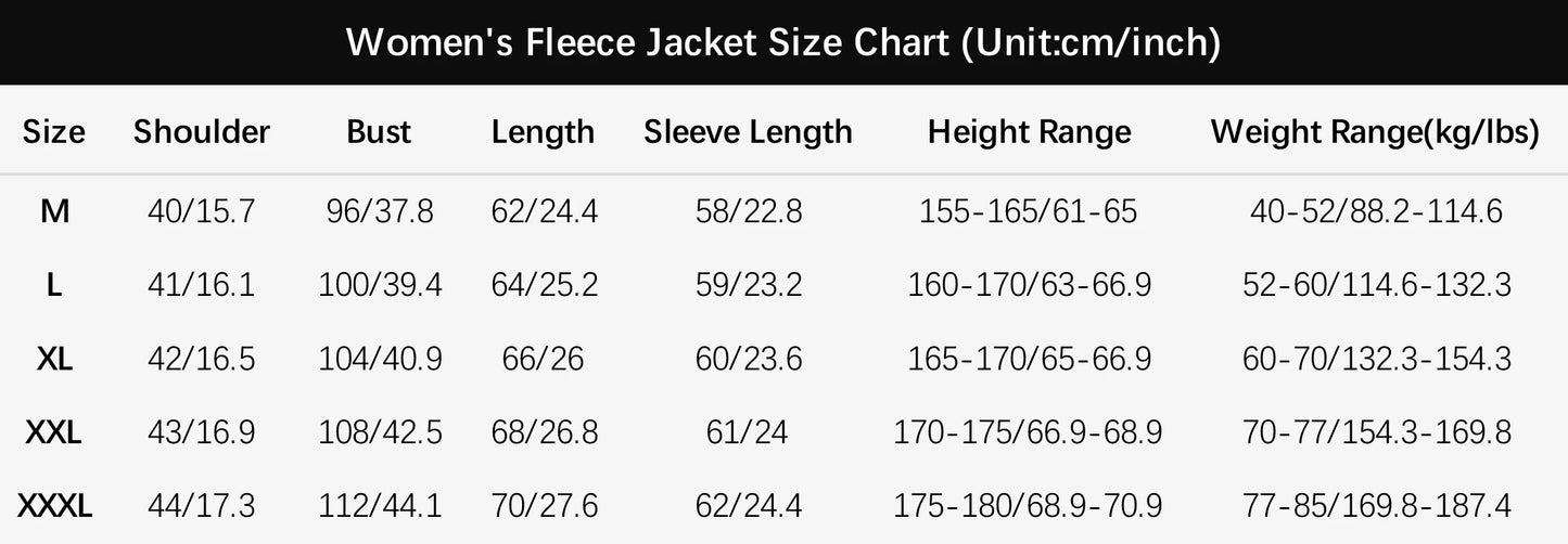 JNLN Winter Polar Fleece Jackets Women Windproof Thermal Soft Shell Jacket Outdoor Hiking Camping Skiing Climbing Warm Coat