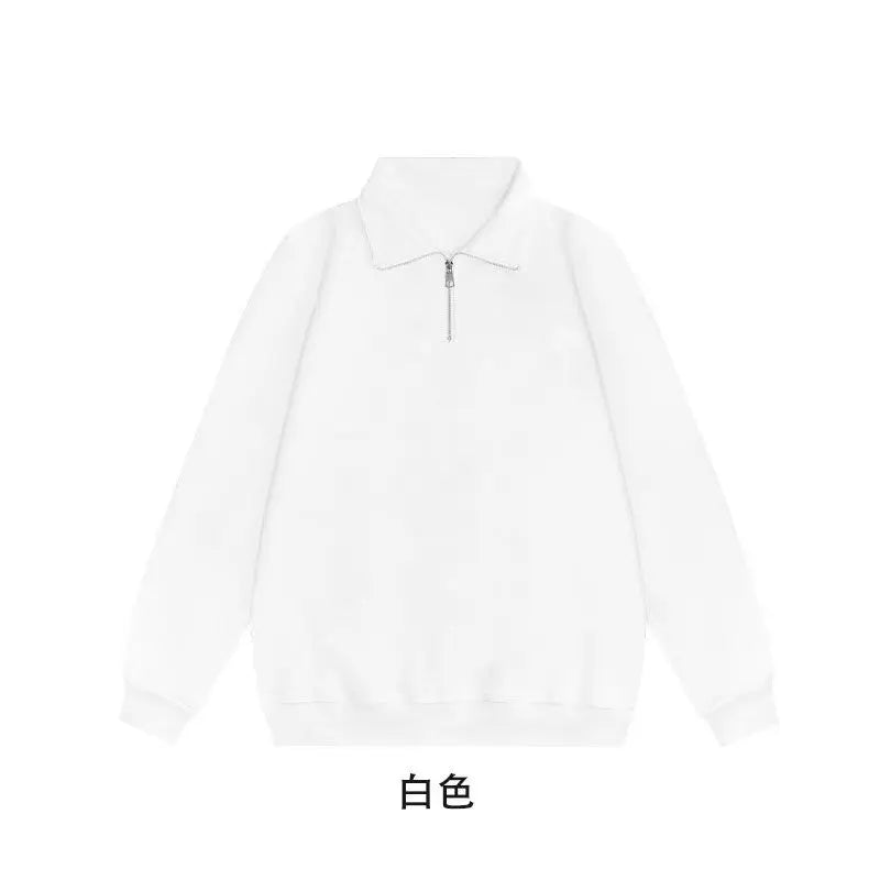 DIY Customized Logo Sweater Men's Loose Size Hoodie Spring/Autumn Cotton Sportswear High Quality Top Men's Hip Hop Zipper Hoodie