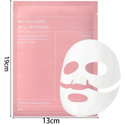 Bio-Collagen Face Mask Shrink Pore Deep Moisturizing Overnight Mask Anti-Wrinkle Hydrating Refreshing Brightening Face Skin Care Moisturizing 2