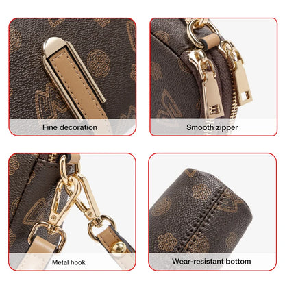 FOXER Women Small Crossbody Bag Shoulder Bag with Wrist Strap Lady Fashion Messenger Bag Mini High Quality Cellphone Purse