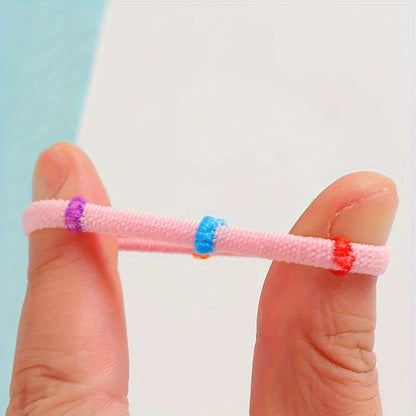 50/100/200/300pcs Assorted Elastic Hair Tie Durable Ponytail Holders for Women Girls Soft Stretchy Rubber Bands Hair Accessories