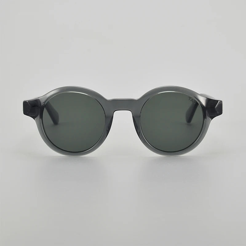 TAG Hezekiah luxury Brand vintage Polarized Sunglasses Men Women Retro round Driving Sun glasses Fashion UV400 acetate Sunglass