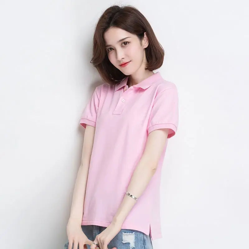 Summer New Women's Short sleeved T-shirt Cool and Breathable High Quality POLO Shirt Business Casual Sweat-absorbing Top S-3XL