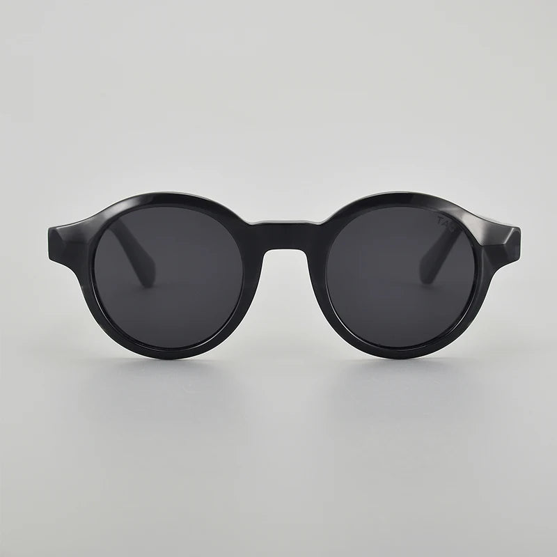 TAG Hezekiah luxury Brand vintage Polarized Sunglasses Men Women Retro round Driving Sun glasses Fashion UV400 acetate Sunglass