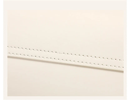 Burminsa Trendy Genuine Leather Underarm Shoulder Bags For Women 2025 Luxury Designer Crossbody Purses Flap Lock Ladies Handbags