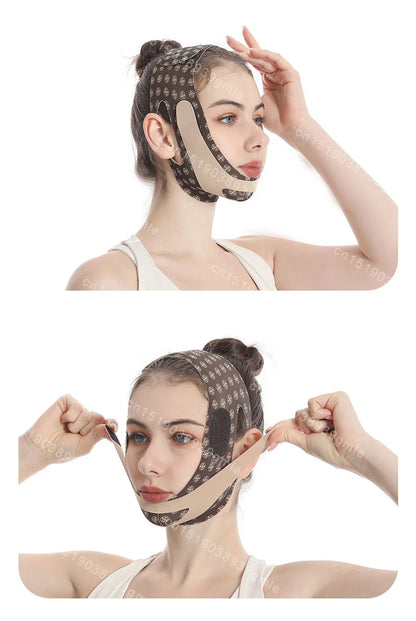 Reusable Face Slimming Bandage V Line Face Shaper Women Chin Cheek Lift Up Belt Facial Massage Strap Face Skin Care Beauty Tools