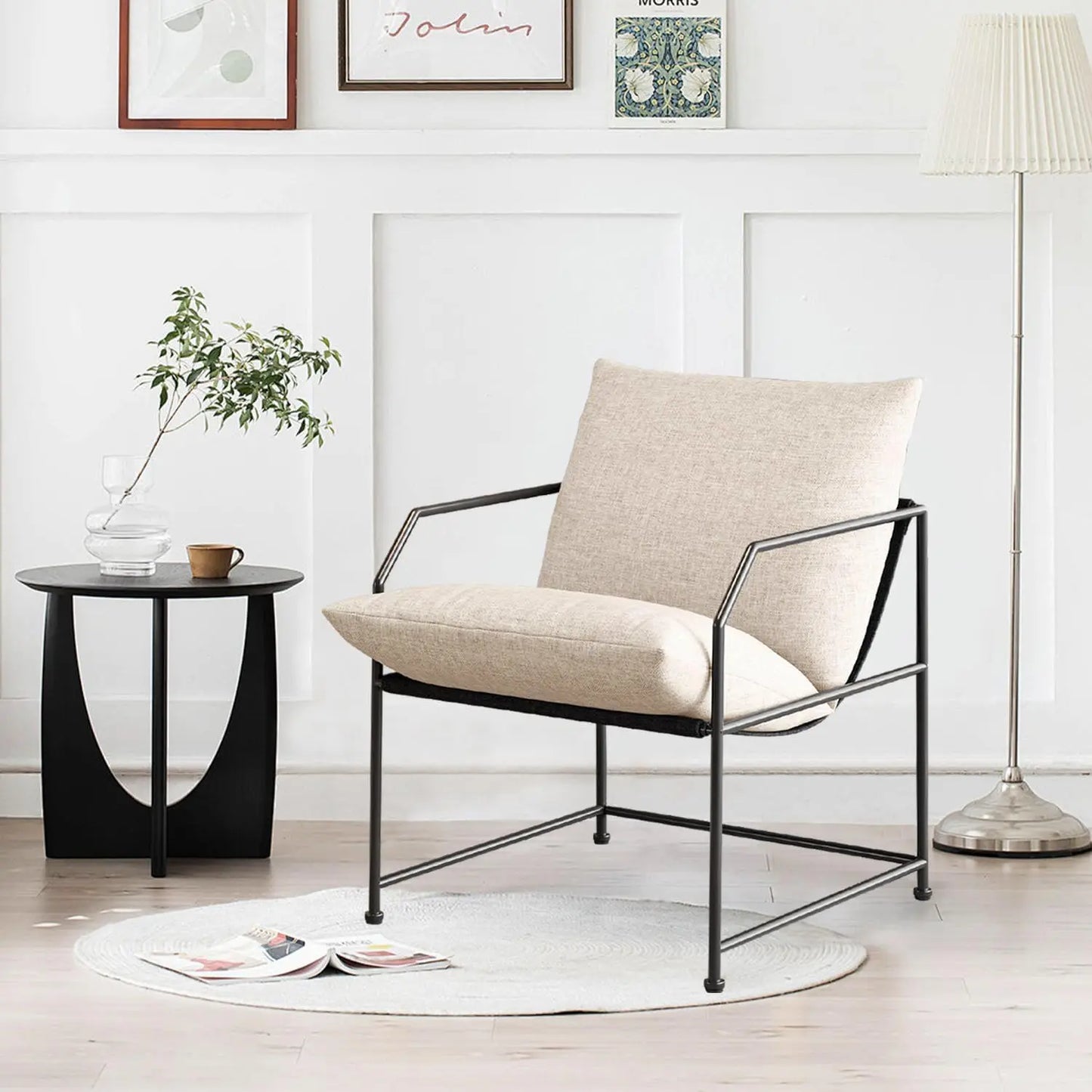 Accent Chair Living Room Chairs Accent Chairs Set of 2 Comfy Reading Chair for Bedroom Upholstered Lounge Chair Mid Century Badiee Stylez