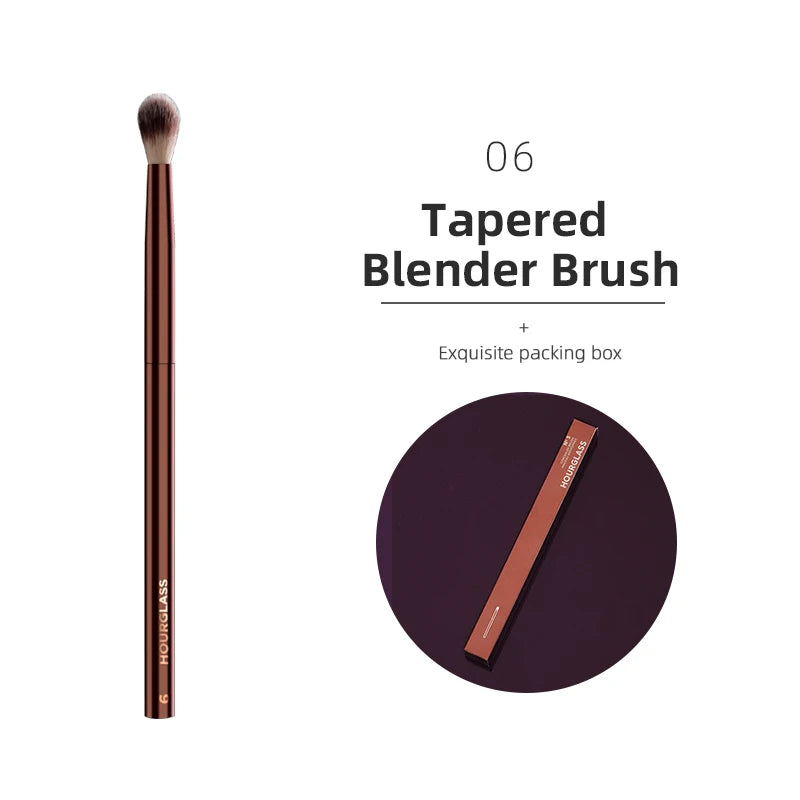 Hourglass Makeup Brushes Powder Foundation Concealer Blusher Bronzer Eye Shadow Eyebrow Eyeliner Sculpting Brush 06