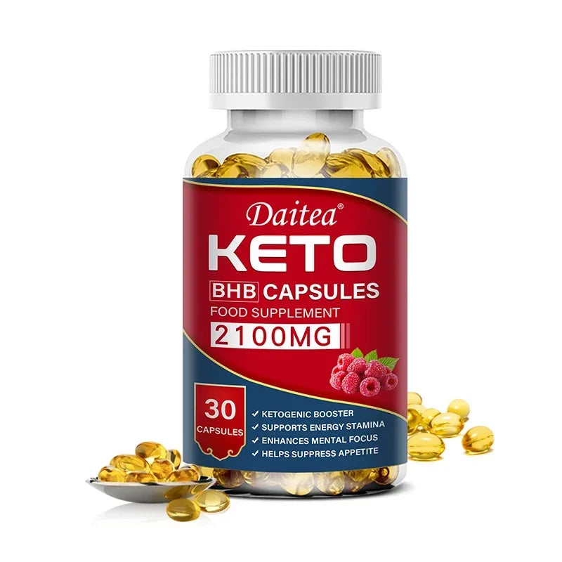 Daitea Fat Burning Weight Loss Keto Softgels - Helps with better body calorie breakdown, weight management and health 30 count-1 bottle